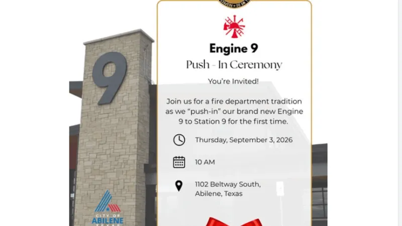 Abilene Fire Department to place new Engine 9 into service Thursday