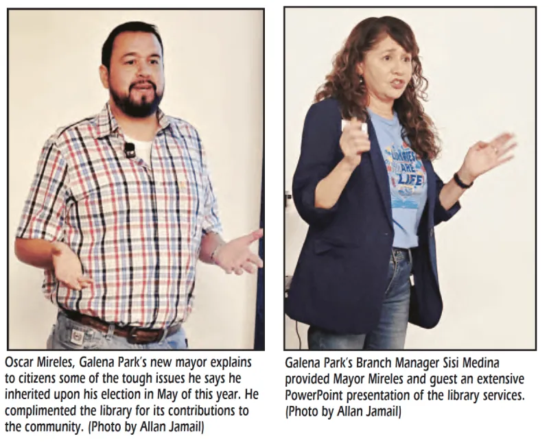 Galena Park Library's Meet & Greet Mayor Oscar Mireles