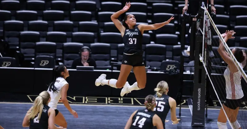 Stowers cannot power No. 12 A&M volleyball to win over No. 21 Indiana