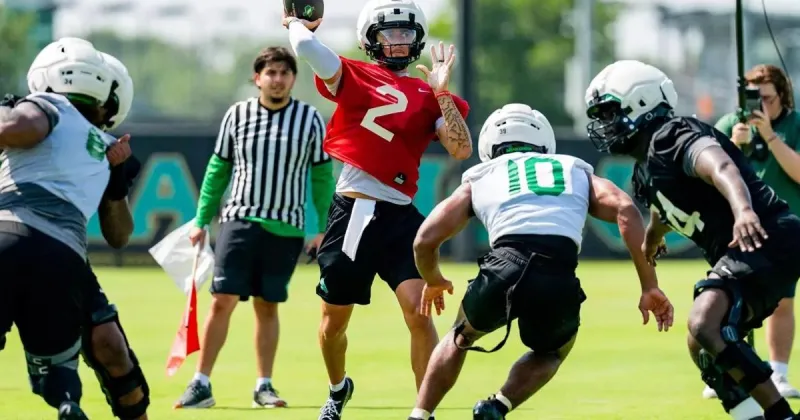 Quarterback Tayven Jackson has searched for years for the right fit. He believes he's hit on it at UNT