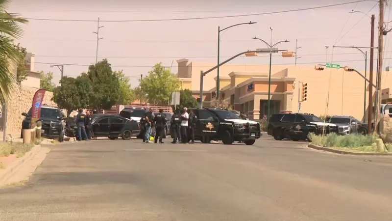 DEVELOPING: heavy police presence in East El Paso