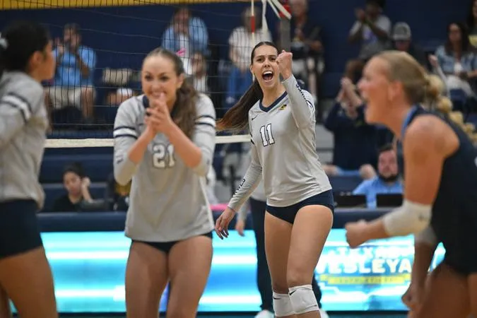 VB: Rams Start Conference Play with a Win