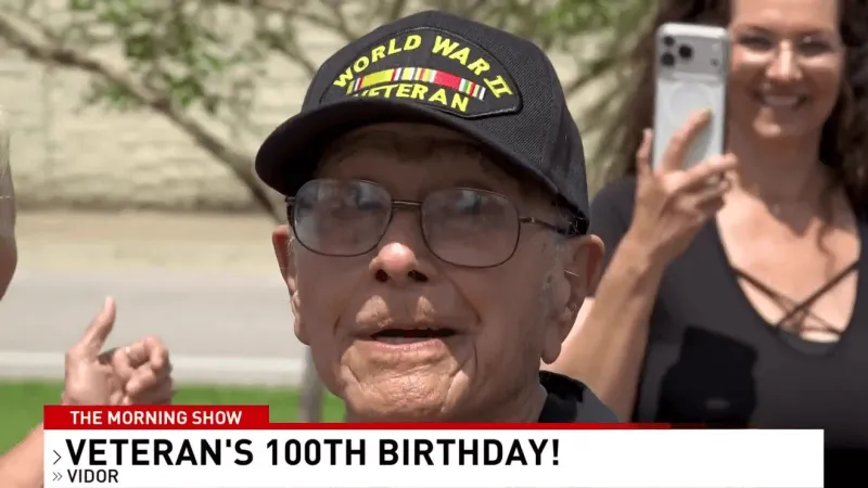 World War II veteran turns 100, and gets name on Vidor Veterans Memorial