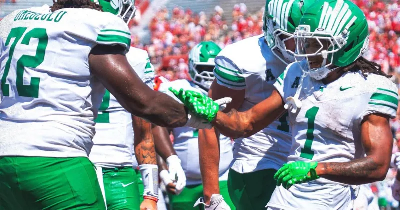 UNT's offensive line responds to challenge with impressive outing against Indiana