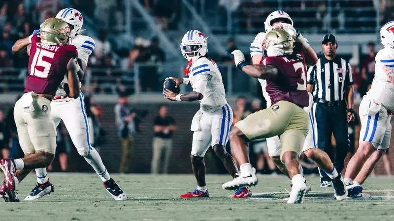 No. 19 SMU Wins Season Opener At Florida State, 27-24