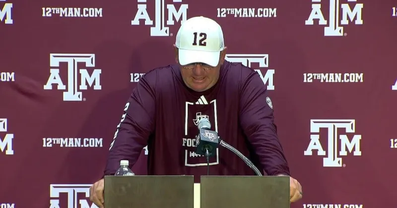 Watch: Mike Elko previews Texas A&M-Arizona State, more