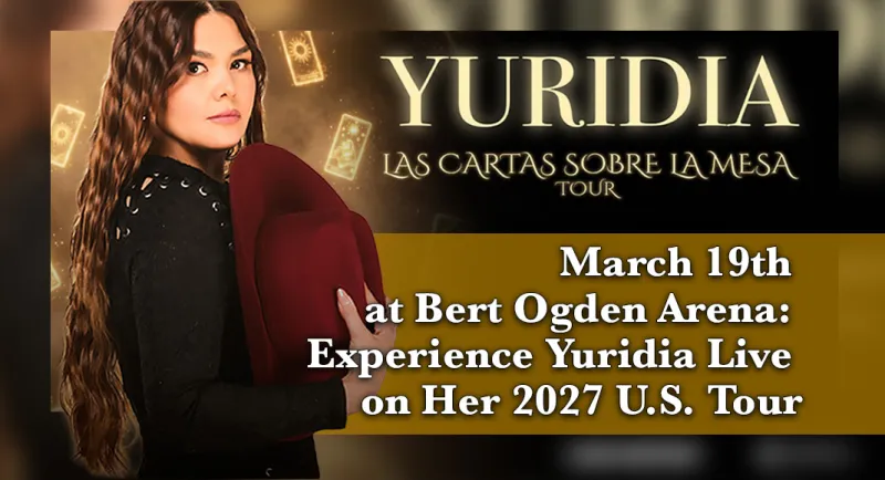 Mexican Pop Royalty Yuridia Is Coming to Bert Ogden Arena March 19th!