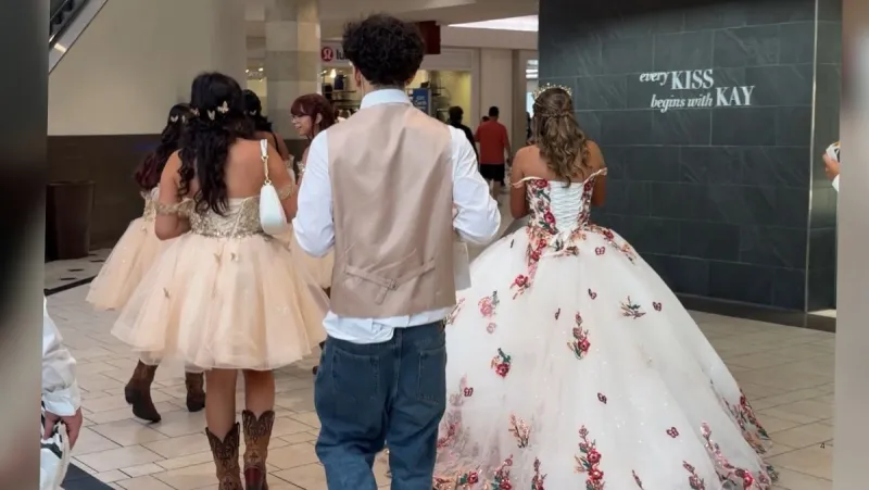 Why You Keep Seeing Quinceaera Courts at the Mall