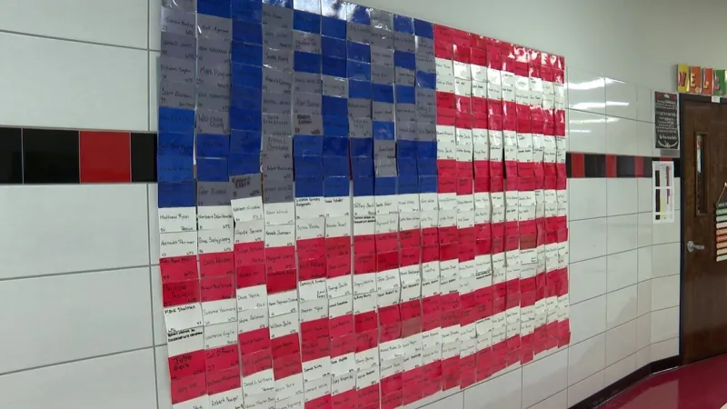 Colorado High School memorial display honors lives lost on 9/11