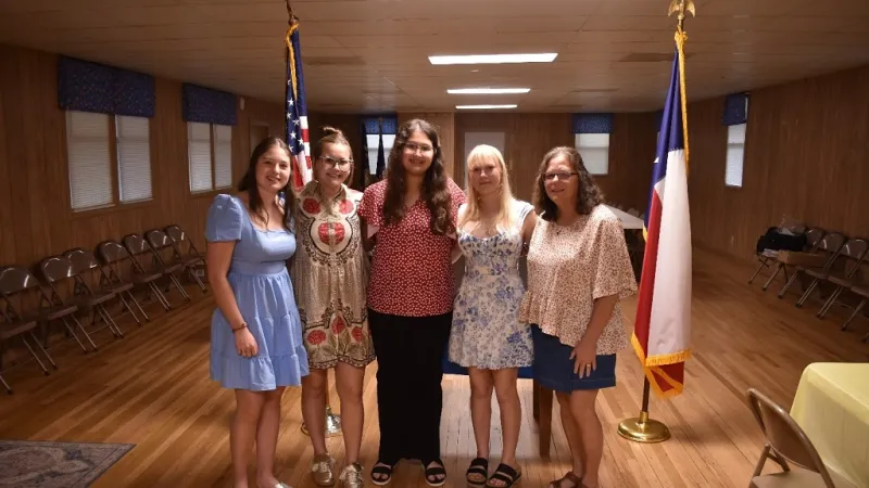 AMERICAN LEGION POST RECOGNIZES GIRLS STATE PARTICIPANTS