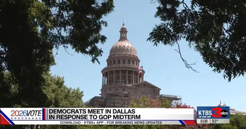 Democrats gather at Dallas City Hall to counter Trump rally