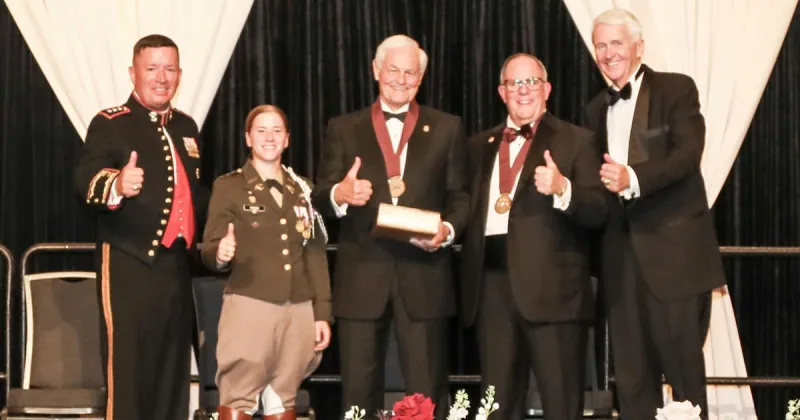 Johnston inducted into Texas A&M Corps of Cadets Hall of Honor