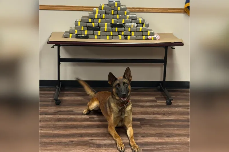 Nearly $1Million in Cocaine Sniffed Out By Nacogdoches' Newest K-9 Officer