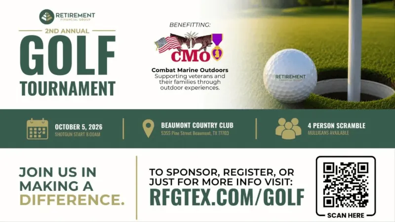 Retirement Financial Group upcoming golf tournament to benefit combat veterans