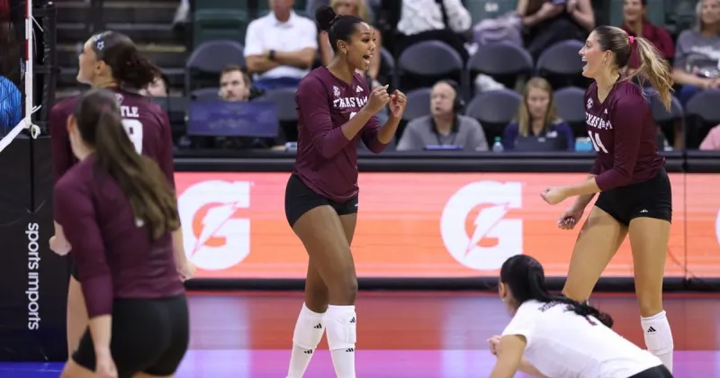 No. 19 A&M volleyball team beats No. 4 Stanford in four sets