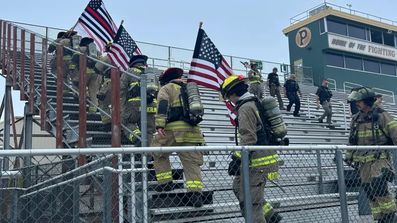 Remembering 9/11: Pampa stair climb