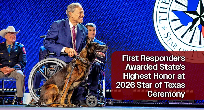 Governor Abbott Honors First Responders At 2026 Star of Texas Awards