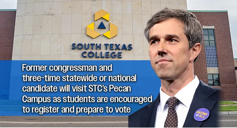 Beto O'Rourke's Every Campus Counts Tour to Stop at South Texas College