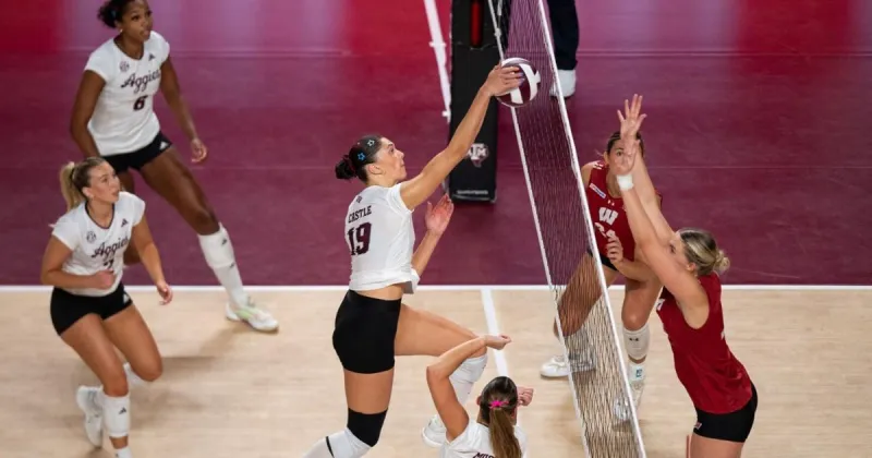 No. 19 A&M volleyball drops five-set thriller to No. 6 Wisconsin