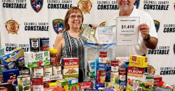 Precinct 2 food drive collects over half a ton of food
