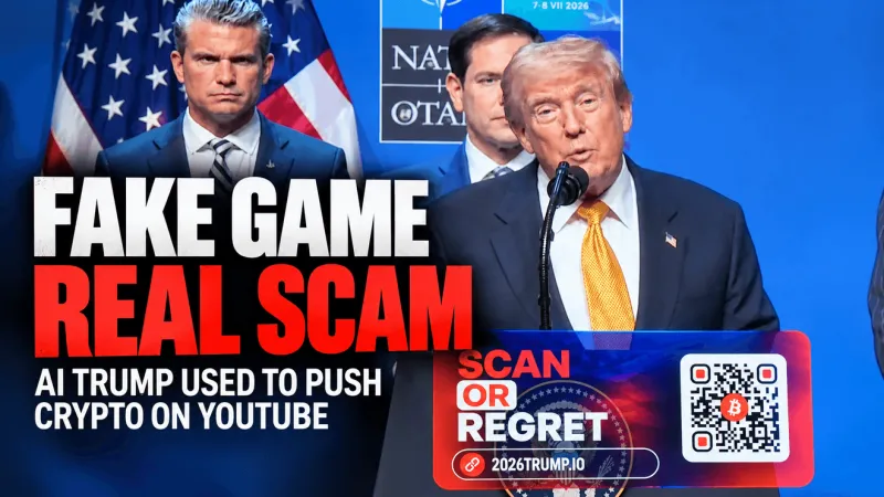 Looking for the game? Fake YouTube stream leads viewers to AI Trump crypto scam