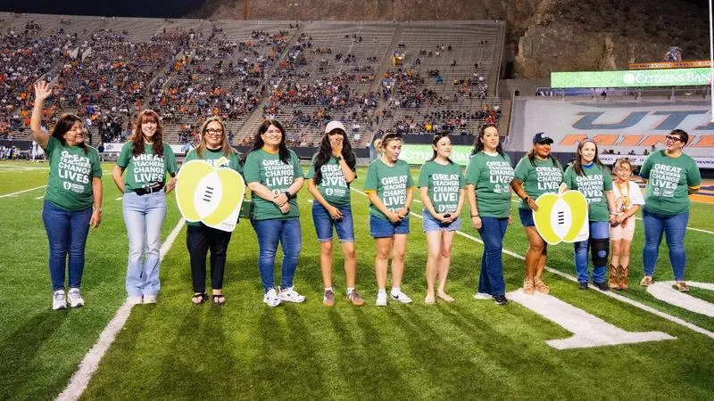 UTEP Celebrates Extra Yard for Teachers Saturday Night