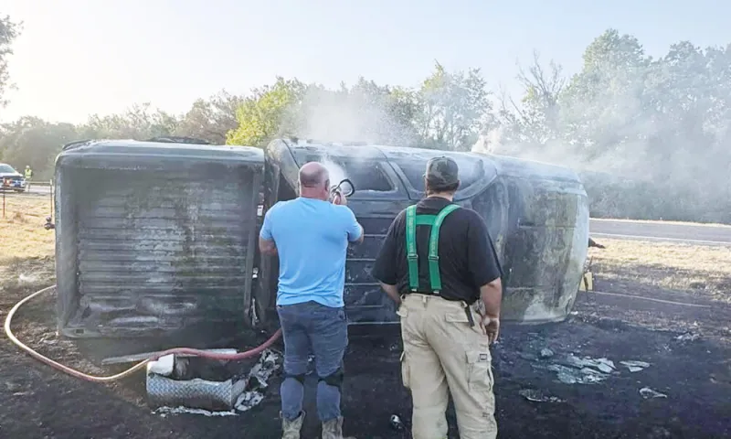 Wednesday car fire has no injuries