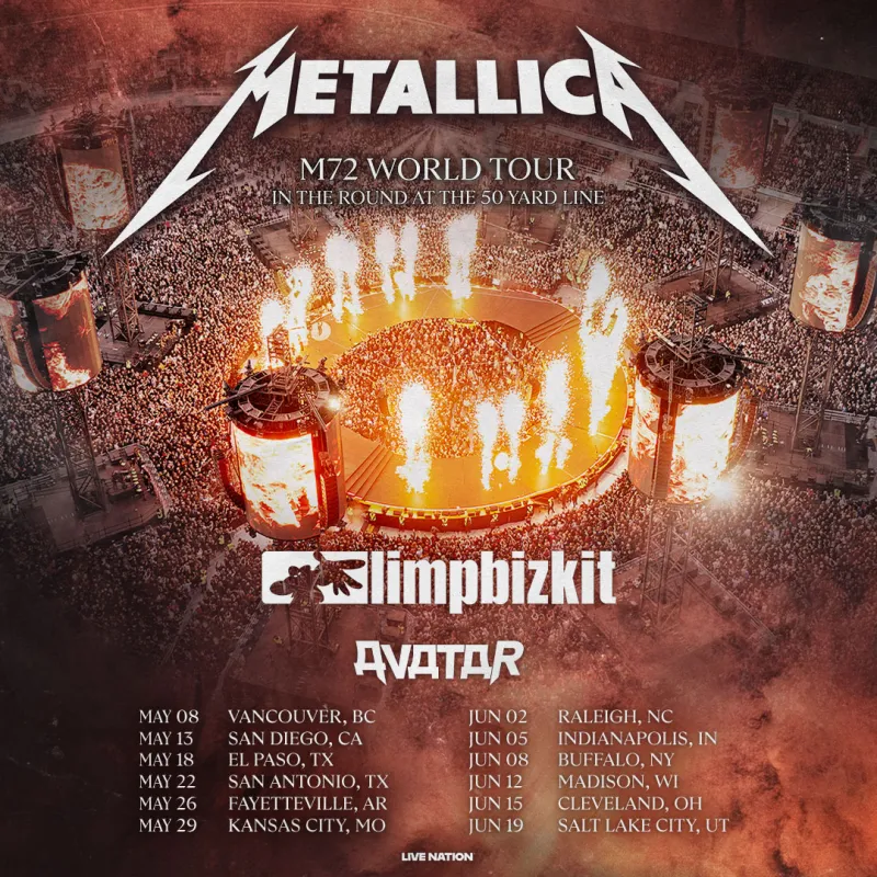 Metallica will bring M72 World Tour to El Paso's Sun Bowl Stadium