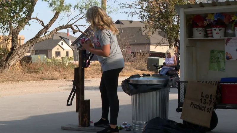 12-year-old turns crushed cans into support for seniors in need