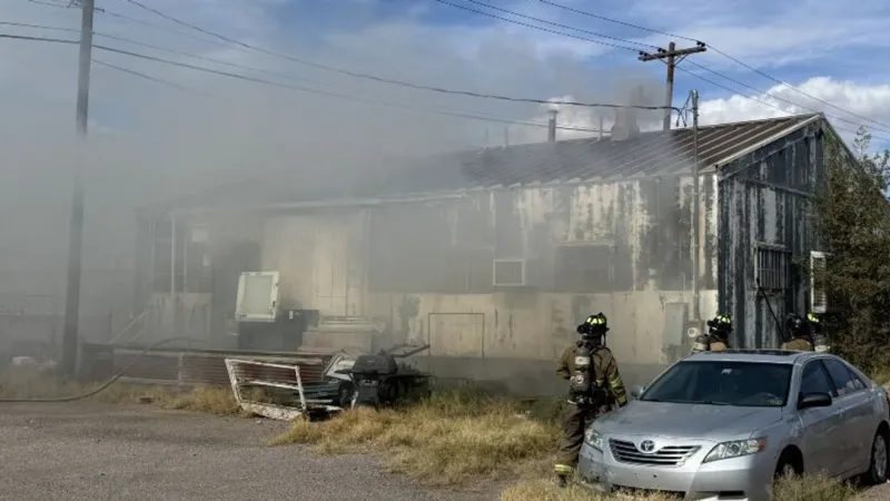Las Cruces firefighters put out fire near Railroad Museum on W. Organ Avenue
