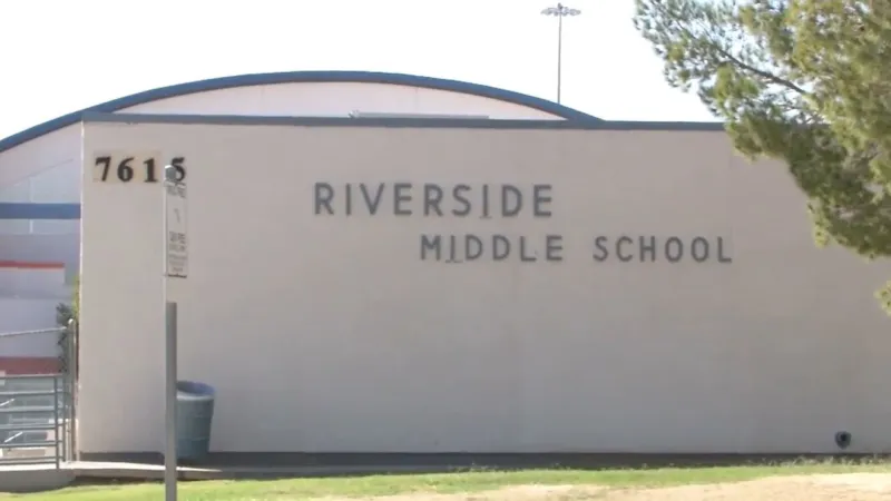 Unloaded gun found with Riverside Middle School student before classes began