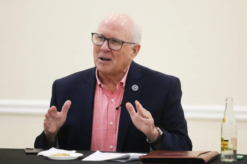 Historic Highlands Chamber luncheon brings two county commissioners to one table