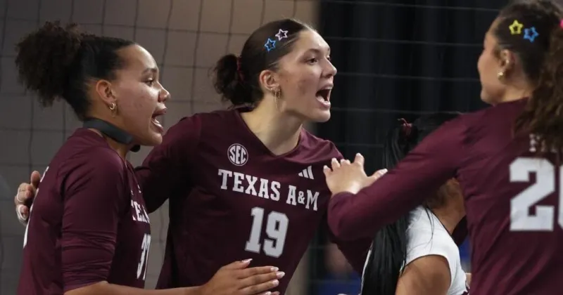 A&M volleyball team powers past Creighton in battle of top 20 teams