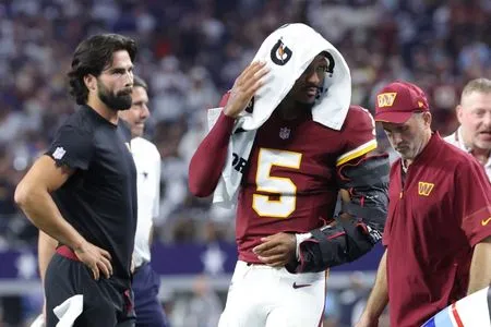 Report: Commanders QB Jayden Daniels (elbow) undergoes MRI