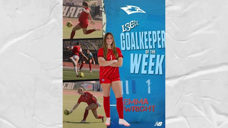 Wright Named LSC Goalkeeper of the Week