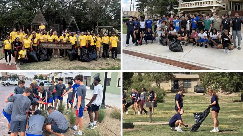 Pioneers Give Back to Plainview for NCCAA #KingChasing Day