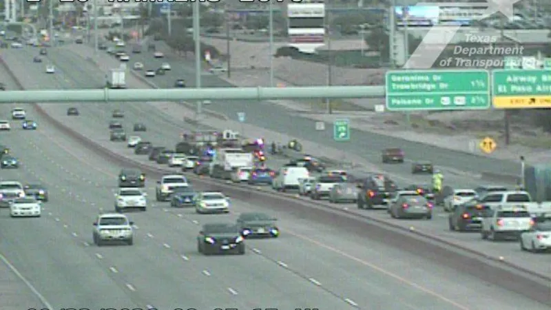 Three right lanes closed on I-10 West at Hawkins after East El Paso crash