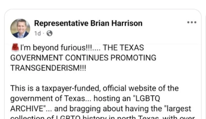 State Rep claims victory in removing a page from UNT archives