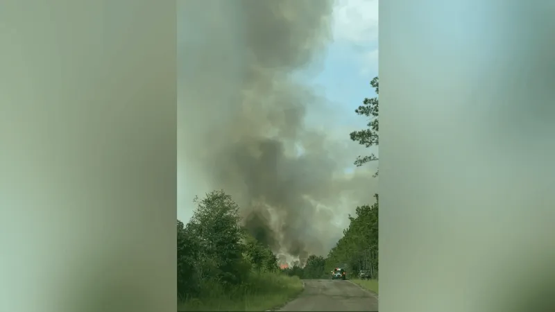 BREAKING: Fire breaks out in deer camps near Lake Sam Rayburn, one possible fatality