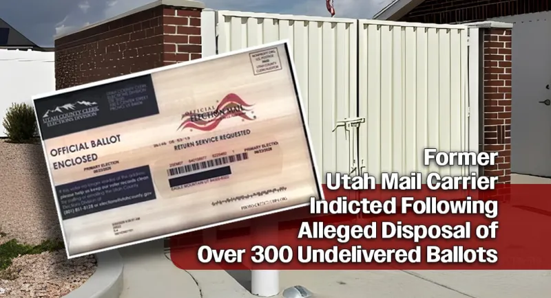Federal Indictment Issued for Ex-Utah Postal Worker Over Discarded Primary Ballots