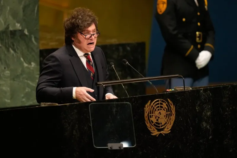 Milei renews Argentina's Falklands claim at the UN, urging a "peaceful solution"