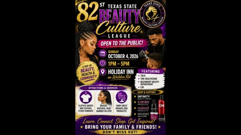 82nd Texas State Association and Beauty Culturalist League Convention Set for October 2&nd