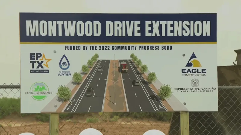 City breaks ground on Montwood Drive extension to ease East El Paso traffic