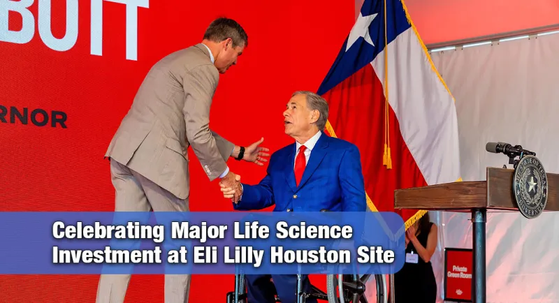 Governor Abbott Delivers Remarks At Lilly Groundbreaking In Houston