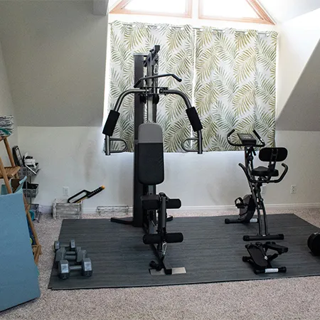 Design your home workshop space around how you actually exercise