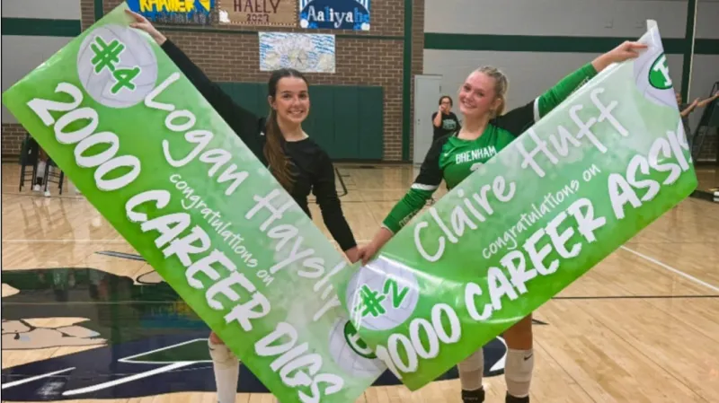 TWO CUBETTE SENIOR VOLLEYBALL PLAYERS REACH MILESTONES