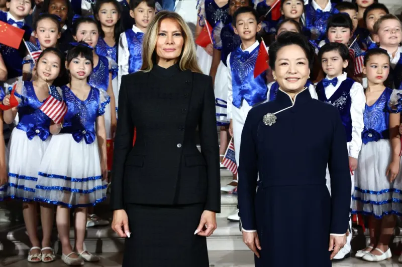 Melania Trump hosts China's first lady for an outing watched for diplomacy and style