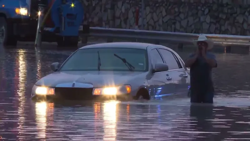 PHOTOS/VIDEOS: Flooded cars and storm damage as rain batters the Borderland