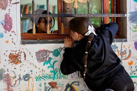 In West Bank art centre, Palestinian children paint hopes beyond checkpoints