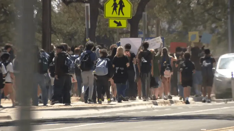 Anderson High School students walk out after ICE-involved shooting in North Austin